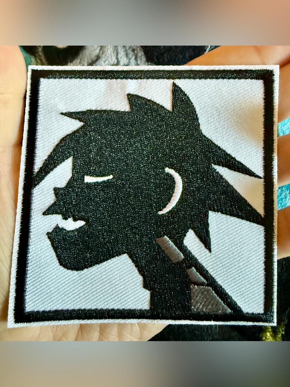 New Black And White Gorillaz Virtual Band Logo Patch Iron On 2 1/2 In. Y2K Vibes